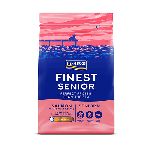 【小粒】FISH4DOGS ファイネスト サーモン シニア 1.5kg / 3kg / 6kg