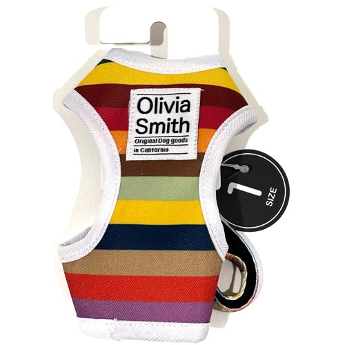 オリビアスミス ベストハーネス マルチボーダー 1号/2号/3号/4号
