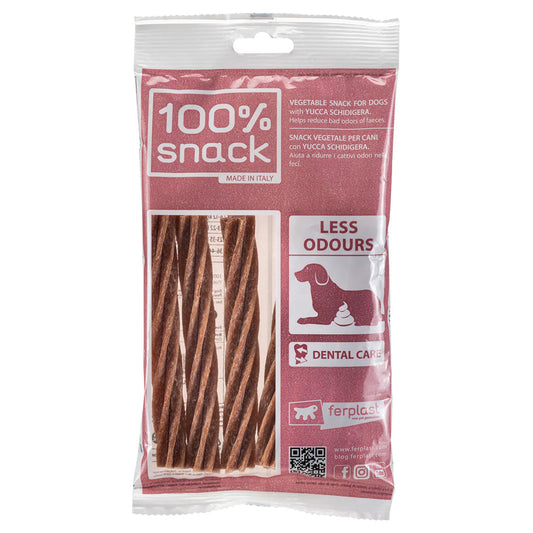 ferplast ベジタリアン デンタル スナック フジッリ ユッカ 6本(便臭軽減)