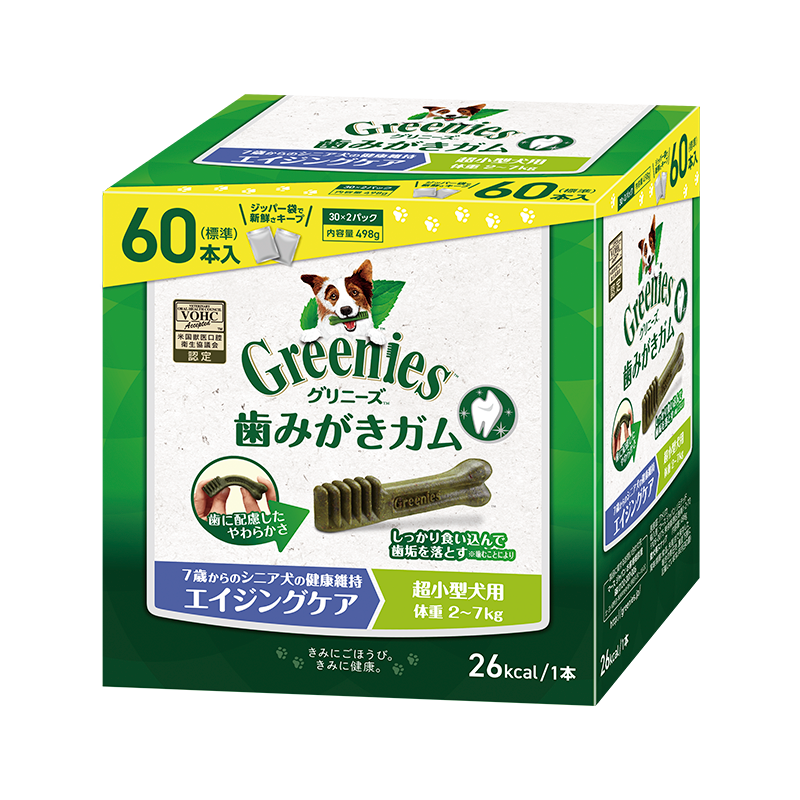グリニーズプラス エイジングケア 超小型犬用 (体重2~7kg)6本/30本/60本