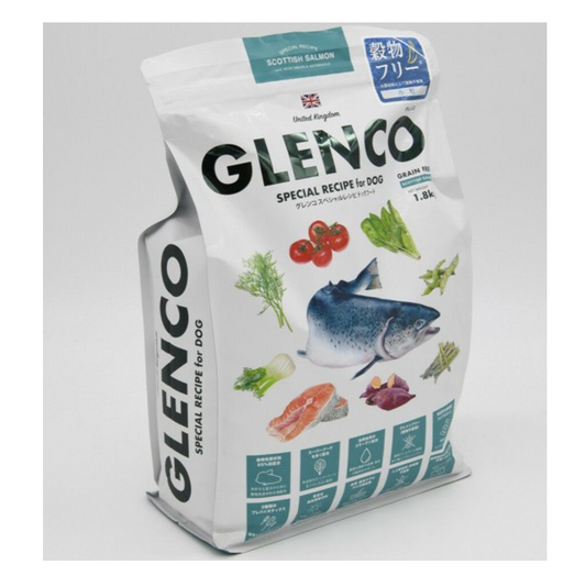 【小粒】【全年齢】GLENCO スペシャルレシピ スコティシュサーモン 1.8㎏
