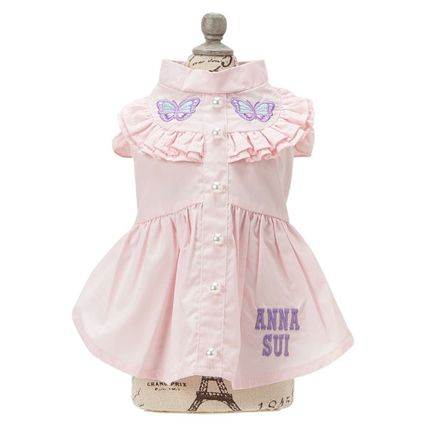 ANNA SUI 蝶刺繍シャツワンピ