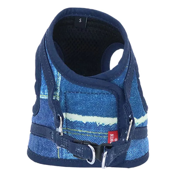 EDWIN パッチワークデニムプリントハーネス ネイビー S/M/L