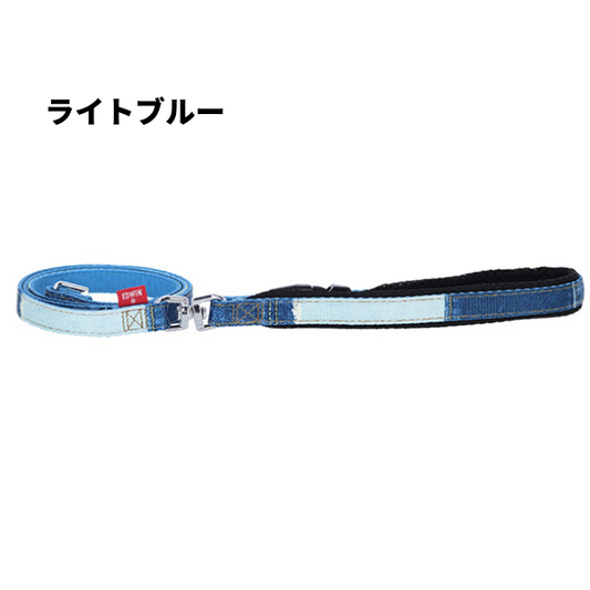 EDWIN パッチワークデニムプリントリード ライトブルー S/M