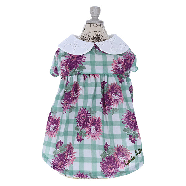 LAURA ASHLEY コットンレース襟ワンピース