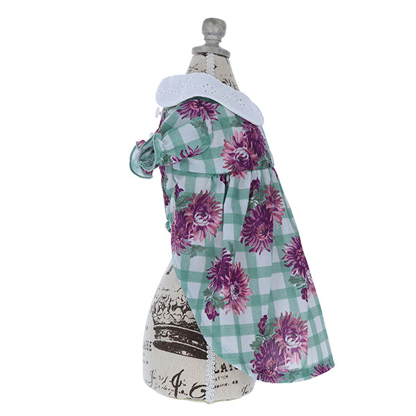 LAURA ASHLEY コットンレース襟ワンピース