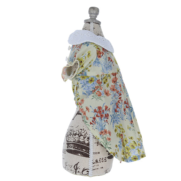 LAURA ASHLEY コットンレース襟ワンピース