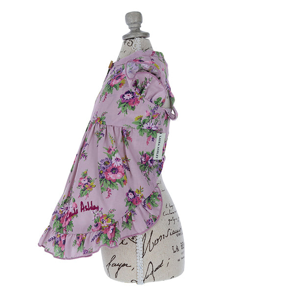 LAURA ASHLEY ショルダーフリルAラインワンピース