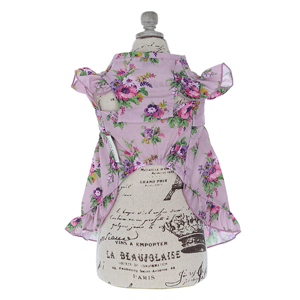 LAURA ASHLEY ショルダーフリルAラインワンピース