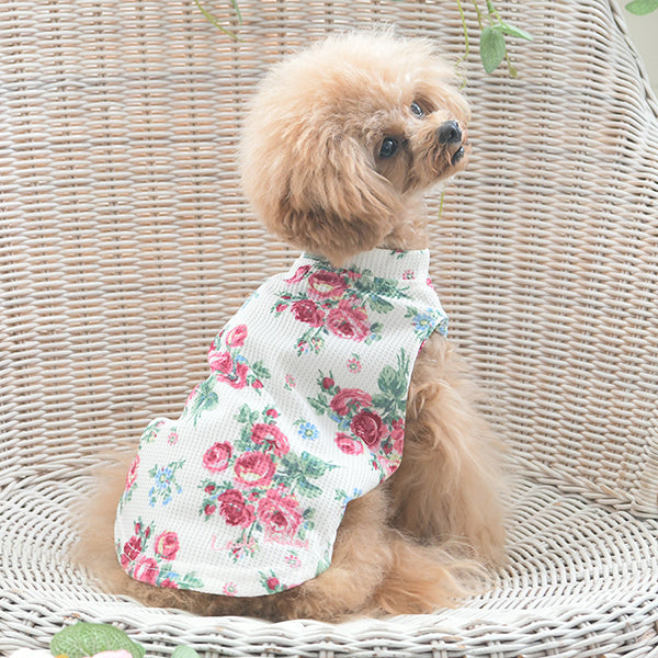 LAURA ASHLEY ワッフルタンクトップ