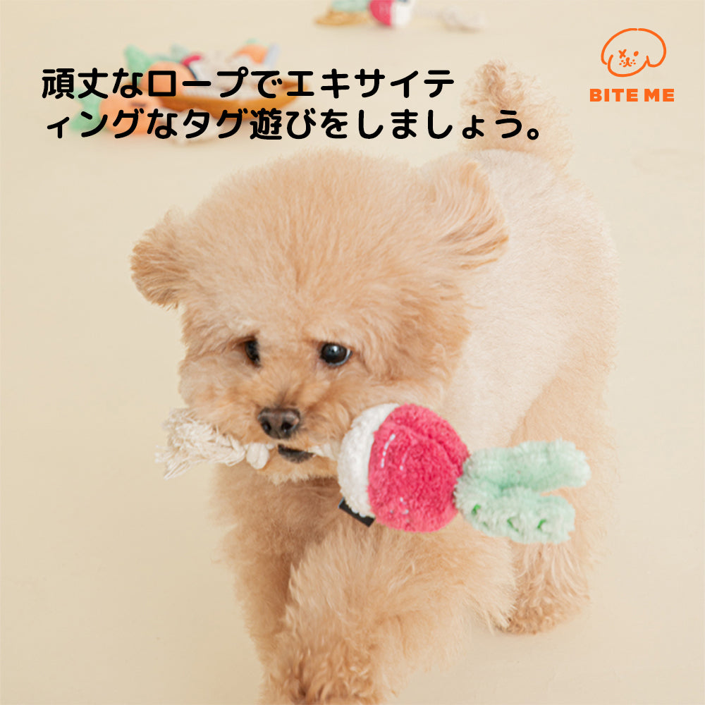 BITE ME 根菜ロープトイ にんじん/ビーツ