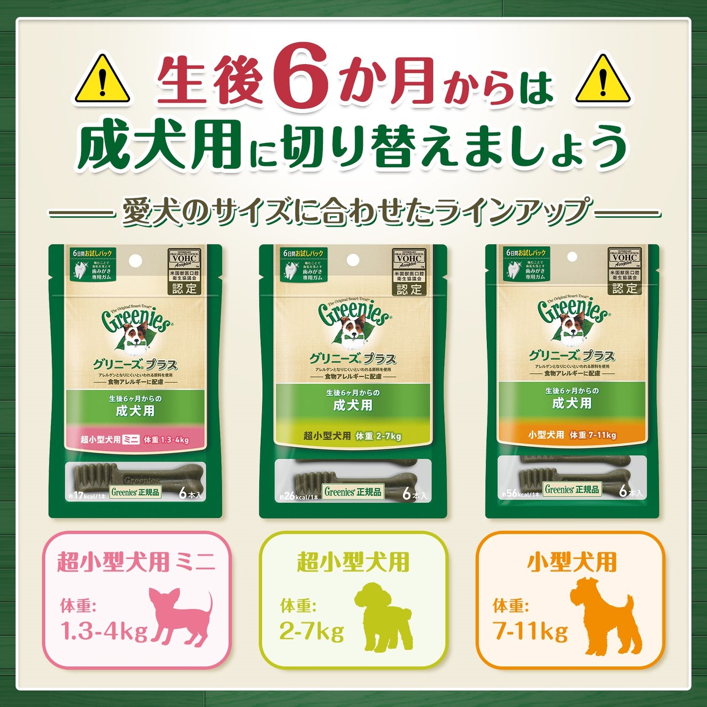 グリニーズプラス 子犬用 歯みがきトレーニングガム 18g