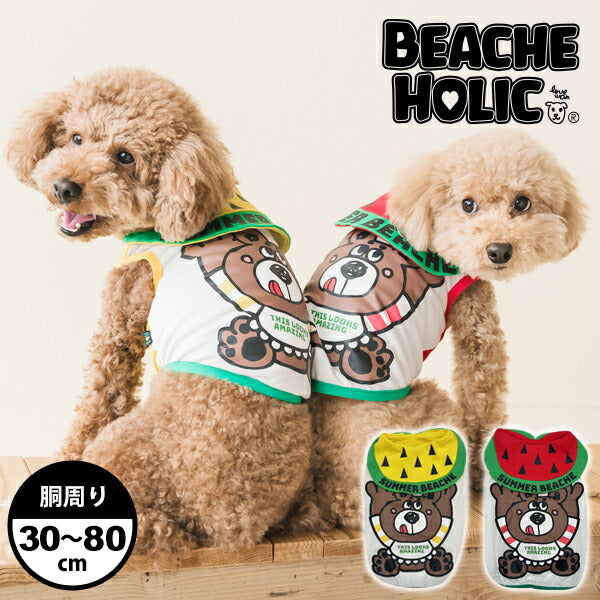 BEACHE HOLIC スイカベー君セーラータンクトップ イエロー/レッド