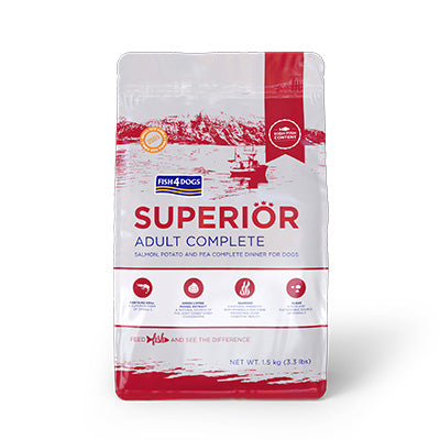 【小粒】【成犬】FISH4DOGS スーペリア アダルト 400g/1.5kg / 3kg / 6kg