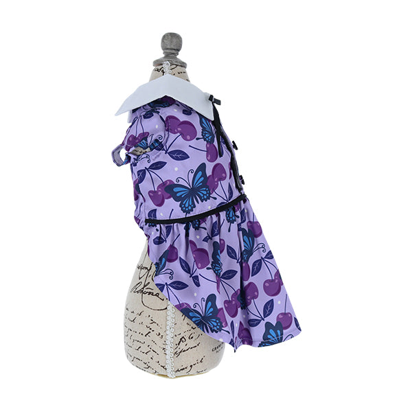 ANNA SUI　リボンタイチェリー総柄ワンピース