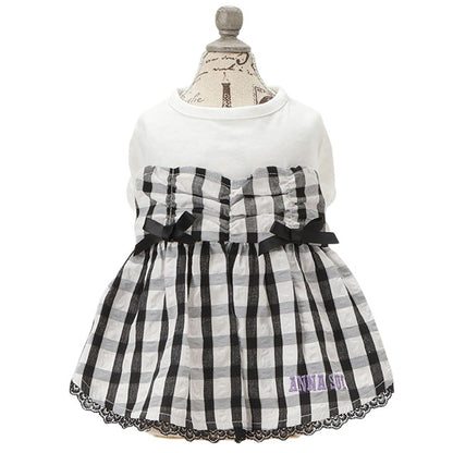ANNA SUI　ギンガムチェックドッキングワンピース