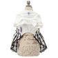 ANNA SUI　ギンガムチェックドッキングワンピース
