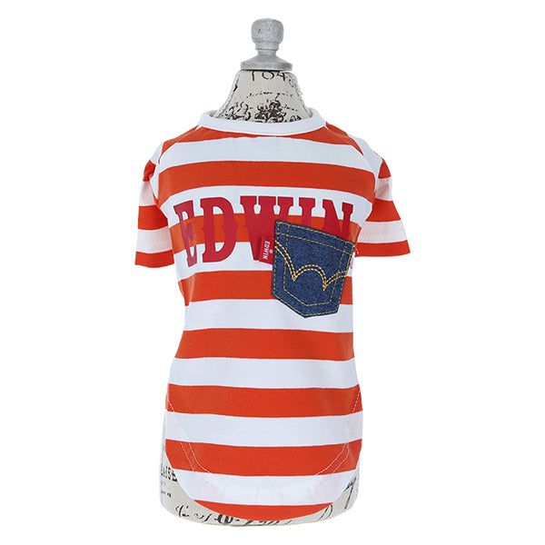 【COOL】【虫よけ】EDWIN　デニムポケットボーダーTシャツ　全４色