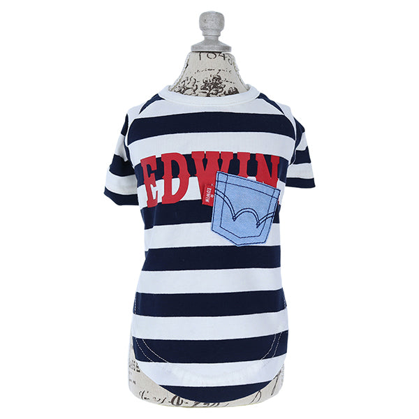 【COOL】【虫よけ】EDWIN　デニムポケットボーダーTシャツ　全４色