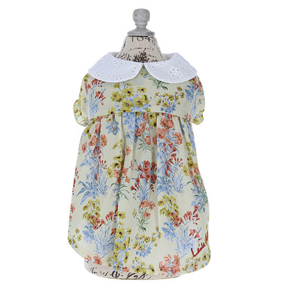 LAURA ASHLEY　コットンレース襟ワンピース