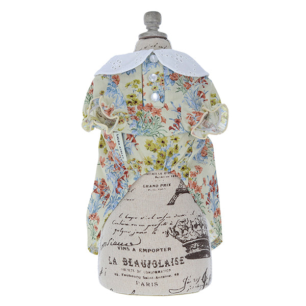 LAURA ASHLEY　コットンレース襟ワンピース