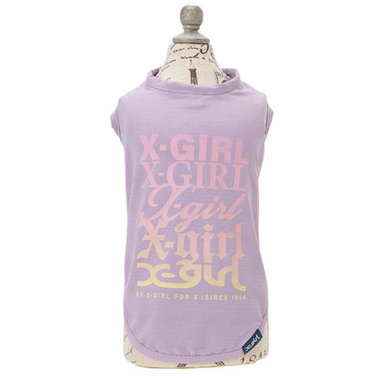 【COOL】【虫よけ】X-girl　バリアスロゴメッシュタンクトップ