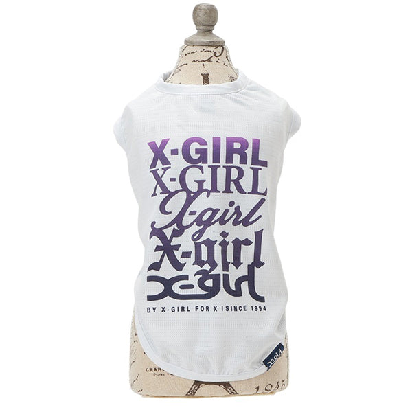 【COOL】【虫よけ】X-girl　バリアスロゴメッシュタンクトップ