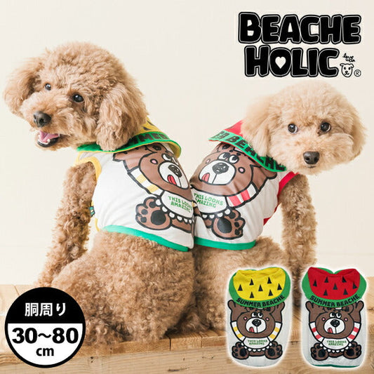 BEACHE HOLIC　スイカベー君セーラータンクトップ　イエロー/レッド