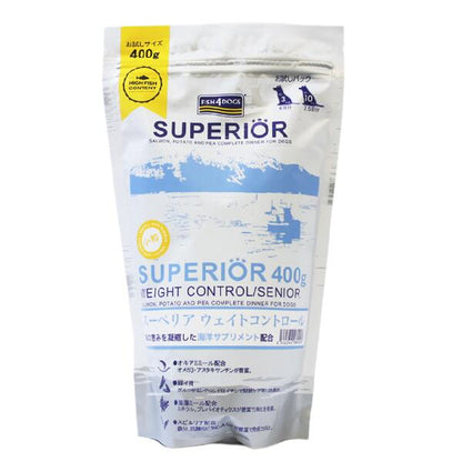 【小粒】【体重管理・避妊去勢・シニア】FISH4DOGS　スーペリア　ウェイトコントロール　400g/1.5kg / 3kg / 6kg